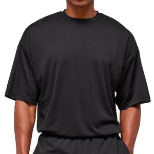 Camiseta Deportiva para Hombre al por Mayor, Camiseta de Algodón Puro con Combinación de Colores, Informal, Holgada y Cómoda - Product Image 4
