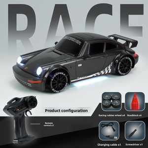 Coche de Carreras RC a Escala 1:20, Coche RC 4WD de Alta Velocidad con Luces LED, Vehículo de Control Remoto RTR, Regalo de Cumpleaños - Product Image 1