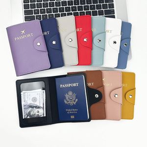 Bolsa de Pasaporte de PU de Alta Calidad, Porta Tarjetas, Cartera de Viaje, Porta Tarjetas de Crédito, Porta Identificación, con Botones, Logotipo Personalizado - Product Image 4