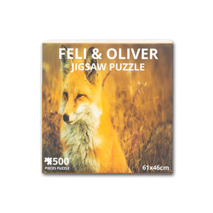 Jouets éducatifs personnalisés en papier animal de dessin animé pour enfants <span class=keywords><strong>Puzzle</strong></span> éléphant <span class=keywords><strong>1000</strong></span> pièces - Product Image 2