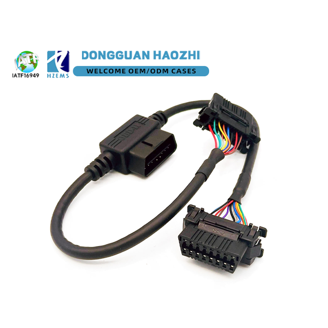 HZEMS Custom Electronic Automotive Cable Assembly Manufacturer Dongguan 16949 Wiring Harness Cable Assembly Loom Cables