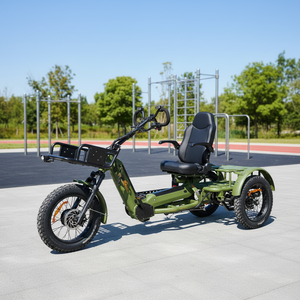 Tricycle adulte 20 pouces 2026, tricycle passager à trois roues, vélo cargo à assistance <span class=keywords><strong>électrique</strong></span> et pédales, 7 vitesses, tricycle <span class=keywords><strong>électrique</strong></span> longue portée - Product Image 1