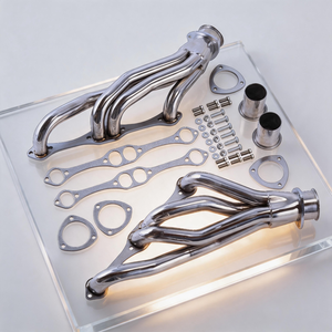 Collecteur d'échappement SBC en acier inoxydable LK pour <span class=keywords><strong>Chevrolet</strong></span> Camaro 1967-1992 <span class=keywords><strong>Corvette</strong></span> C3 <span class=keywords><strong>C4</strong></span> Small Block V8 Racing - Product Image 1