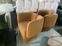 Fauteuil de salon moderne en velours confortable, fauteuil de détente moderne pour la maison, le bureau et le salon