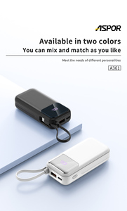 33 Wát sạc nhanh ngân hàng điện với 10000mAh/37Wh công suất được xây dựng trong Cáp Anker nguồn điện LED hiển thị cho các thiết bị di động - Product Image 2