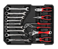 Perceuse sans fil et douille Kit d'outils de boîtier en aluminium