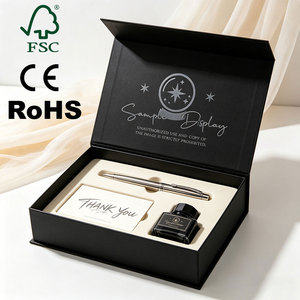 Caja de Cartón Rígido Magnética de Lujo con Diseño de Marca Personalizado para Papelería, Diario y Juego de Bolígrafos, Empaque para Regalo - Product Image 1