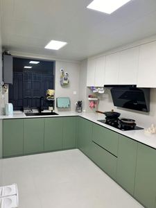 High-quality Cabinet Design Factories Offer clear <b>Coat</b> Frameless Colorful Style High <b>Storage</b> Kitchen Cabinets. - Product Image 3