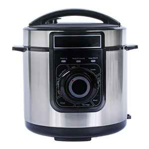 Cuisinière électrique multifonction 6L à pression mécanique, coque extérieure en acier inoxydable, commande manuelle par bouton, pour <span class=keywords><strong>riz</strong></span>, soupes et viandes, à prix abordable - Product Image 1