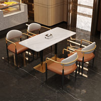 Tables et chaises de style café italien, pour bars à barbecue, salons de thé, hôtels, clubs et restaurants, très prisées par les influenceurs