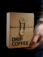 Boîte d'emballage pour café en sachet kraft brun recyclé personnalisé avec fermeture à cordon, boîte de café instantané personnalisée avec impression de logo
