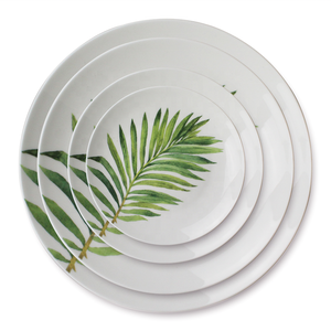 <span class=keywords><strong>Service</strong></span> d'assiettes à dîner en porcelaine, 24 pièces, en vrac, bon marché, <span class=keywords><strong>Design</strong></span> de feuille verte, <span class=keywords><strong>vaisselle</strong></span> en céramique, fournisseur chinois, <span class=keywords><strong>service</strong></span> de table de mariage - Product Image 2