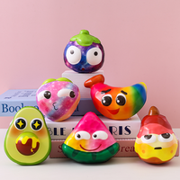 Hot verkopende JK merk PU schuim kleurrijke squishy fruit- en bananen speelgoed - Nieuw Kawaii langzaam rijzend unisex 14 jaar en ouder