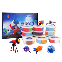 Non toxique 12 couleurs Super léger jeu de pâte ensemble bricolage couleur argile pâte à modeler 12 formes argile molle pour les enfants