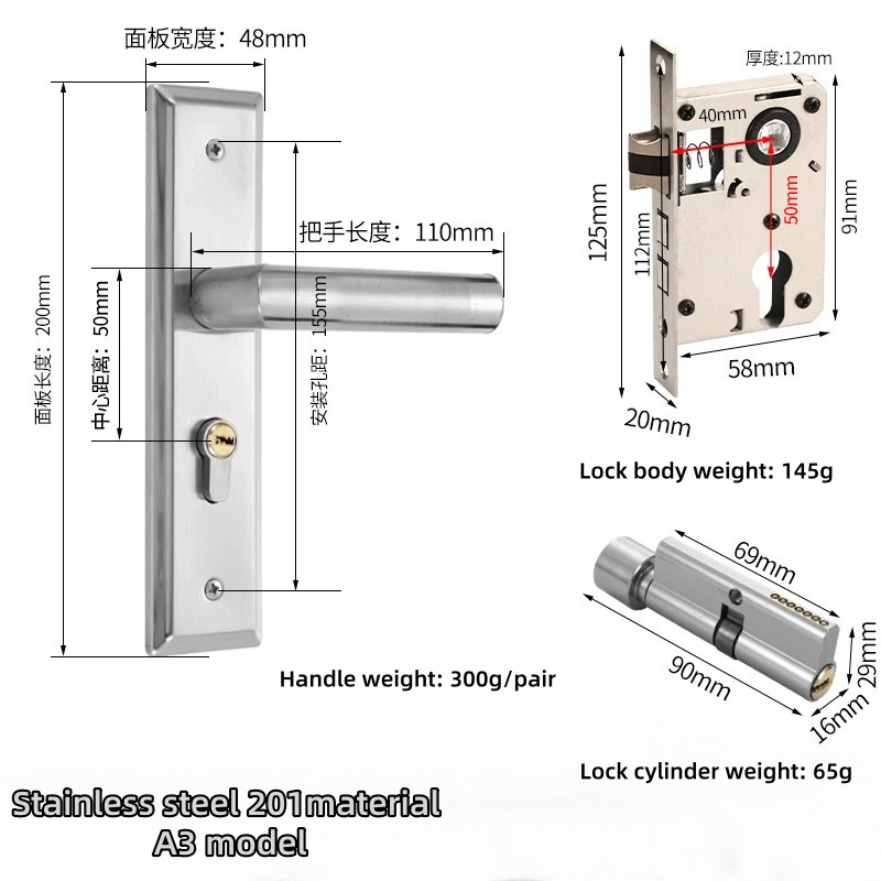 Stainless Steel 201 Material A3
