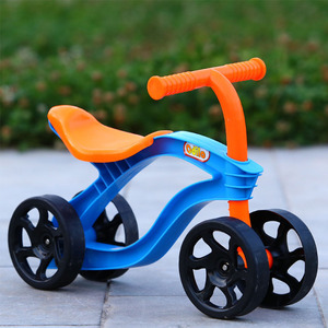Trottinette à pousser pour enfants à 4 roues, vélo d'équilibre, trottinette pour bébé, vélo pour les jeux en plein air, jouets, voitures, roues résistantes à l'usure, PU trois - Product Image 5