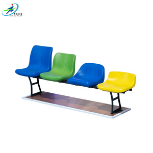Nuovo schienale in posizione verticale centrale da stadio da esterno tribuna sedia in plastica con sedia a tre file per palestra/Arene - Product Image 2