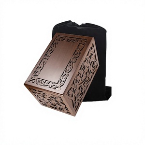 Urna de cremación para cenizas humanas Adulto Hombre y mujer Urna conmemorativa funeraria para cenizas Árbol de madera de la vida Caja de urna decorativa - Product Image 1