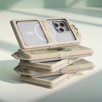 Accessoires de téléphone personnalisés en gros, boîte d'emballage en papier recyclable, emballage en pulpe moulée biodégradable