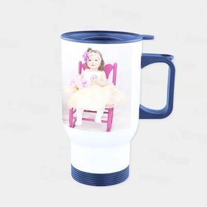 Bicchiere fai da te personalizza tazza da viaggio per auto tazza personalizzata bottiglia d'acqua tazza da caffè stampa del logo nome immagine tazza da 450ML - Product Image 3