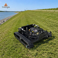 Robot tondeuse autotractée à fléaux, automatique, GPS, commerciale, à braquage zéro, télécommandée, adaptée aux pentes