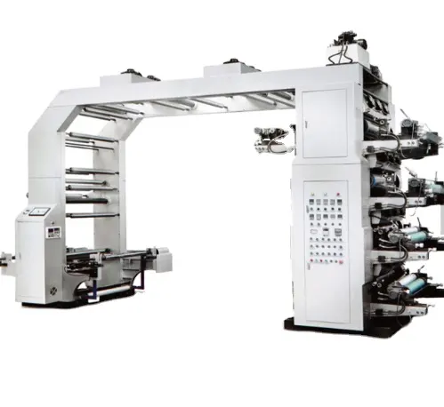 자동 고속 8 색 Flexo 인쇄 기계 플라스틱 필름 인쇄 기계 라벨 프린터