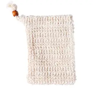 Wholesale Soap Mesh Bag Exfoliating Bubble Foam Net Double Layer Foam Drawstring Soap Sack Saver Pouch Drawstring Holder Pouch