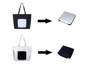 Bolsa de Hombro Individual para Mujer, Ligera, Plegable, para Compras y Almacenamiento, Ecológica, de Papel, Casual - Product Image 6