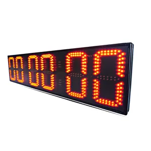 Countdown electronic digital LED display timer large 8-inch 6-bit event sports marathon semi outdoor activity clock