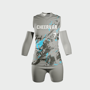 Canotta da Pallavolo Aderente con Scollo a V per Donna, Maglia da Pallavolo per Competizione - Product Image 2