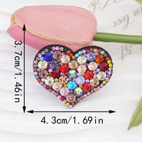 Nouvel Arrivage : Patchs à coudre en strass en forme de cœur irrégulier, Ornements en cristal DIY pour pinces à cheveux, vêtements, sacs, décoration, vente en gros