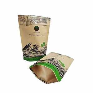 Sac d'emballage flexible en PET à fond plat avec fermeture éclair pour aliments et articles de soins personnels - Product Image 2