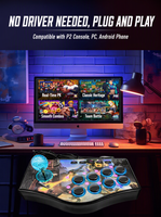 Controlador de Juego NJP308, Joystick Arcade USB Plug and Play, Gamepad para PS2/PC/Teléfono Android