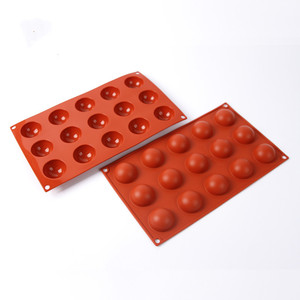 <span class=keywords><strong>Molde</strong></span> de Silicona <span class=keywords><strong>para</strong></span> Chocolate de 15 Cavidades, Libre de BPA, <span class=keywords><strong>Molde</strong></span> de Silicona <span class=keywords><strong>para</strong></span> Caramelos en Forma de <span class=keywords><strong>Media</strong></span> <span class=keywords><strong>Esfera</strong></span>, Moldes de Silicona <span class=keywords><strong>para</strong></span> Pasteles en Forma de Bola - Product Image 4