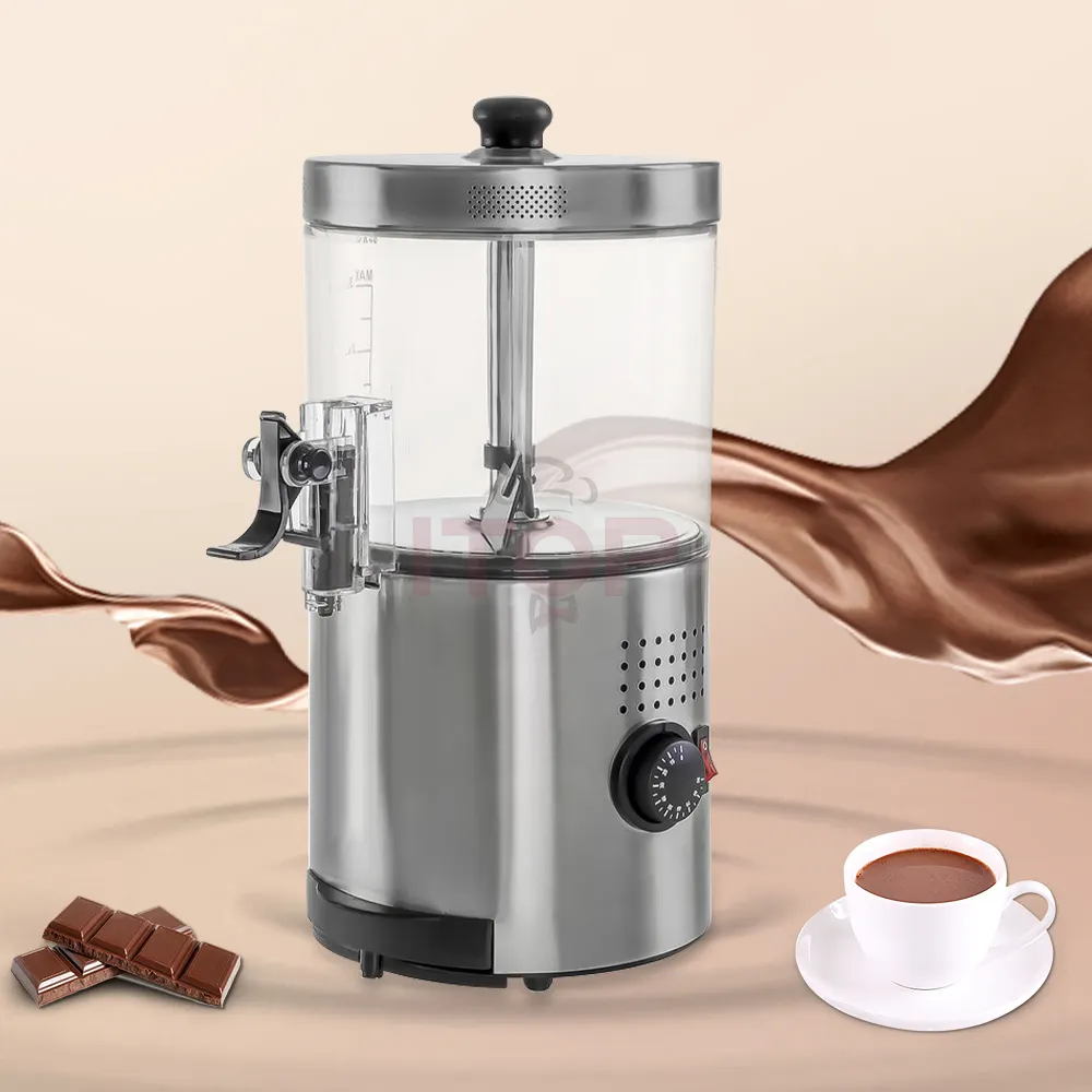 Servire la macchina per la produzione di cioccolato con Dispenser di cioccolata calda in acciaio inossidabile 3l per il riscaldamento Mix caffè latte cioccolato Ce