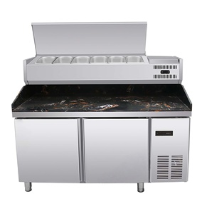 Estación <span class=keywords><strong>de</strong></span> Refrigeración para Ingredientes <span class=keywords><strong>de</strong></span> Pizza, Refrigerador para Pizzería, para Mantener los Ingredientes Frescos - Product Image 4