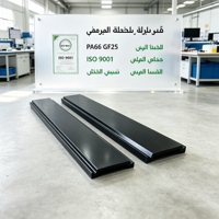 Feuille d'isolation thermique en nylon en forme de C, anti-abrasion, PA66GF25, écologique, noire, pour les entrées de bâtiments à fort trafic