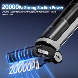<span class=keywords><strong>Dreame</strong></span> H14 Double <span class=keywords><strong>laveur</strong></span> de sol 180 ° Couché à plat 5-en-1 Multi-usage Lavage à l'eau chaude Aspiration Vadrouille Balayage Humide Sec Aspirateur - Product Image 5