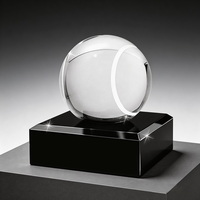 Ballon de Tennis en cristal Noble, Sports de plein air, Logo personnalisé, trophée de Tennis sur mesure