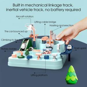 BJQ OEM Jouet d'aventure pour enfants, circuit de course de voitures, parking, ville, sauvetage, train à voies, véhicule éducatif pour garçons et filles - Product Image 3