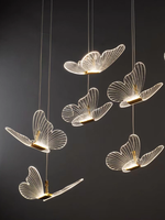 Lustre papillon à LED pour décoration de plafond de salle de mariage