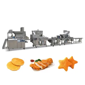 automatische kartoffel fleisch burger fleischpatties fleischschnittletten formformung herstellungsmaschine hühner nuggets maschine