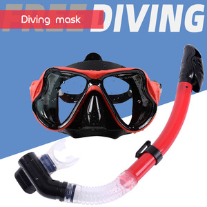 Ensemble de plongée avec masque et tuba, système entièrement étanche pour adultes, équipement de natation, équipement de sport d'été en plastique étanche - Product Image 4