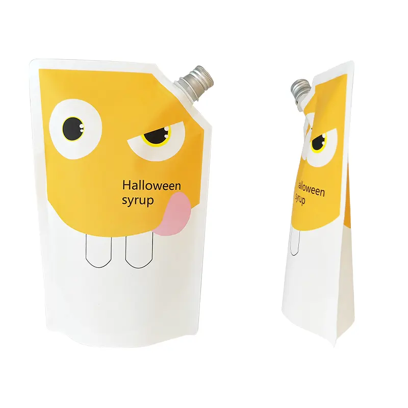 Benutzer definierte Digitaldruck Druck Logo Kosmetik beutel Liquid Juice Drink Verpackungs tasche Stand Up Beutel mit Ausguss