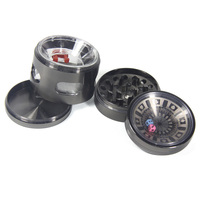Trituradora de cajón GZ3363266 de aleación de Zinc, dados Rasta de 63mm, 4 capas de Metal, para tabaco y hierbas