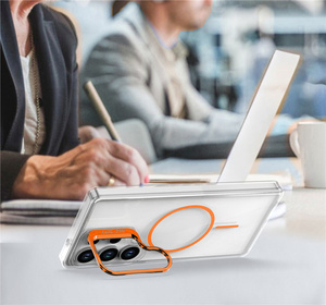 Funda Magnética Transparente con Soporte para Lentes para <span class=keywords><strong>Samsung</strong></span> S26 Ultra S25 S24 S23 A17 A07 A57 A56 A36 A35 A34 - Product Image 4