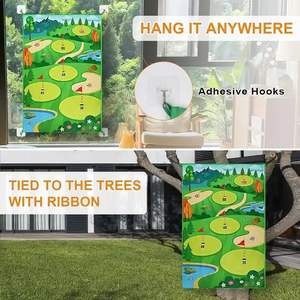 وصل حديثا حصيرة أرضية الغولف التقطيع نادي الغولف Playmat مجموعة الرياضة في الأماكن المغلقة في الهواء الطلق لعبة لعب الاطفال الألعاب الرياضية مع 20 كرات - Product Image 5