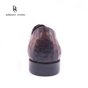 Chaussures habillées Oxford Derby en cuir véritable pour hommes, prix d'usine Dreamy Stark, vente en gros, chaussures habillées en cuir de vache - Product Image 4