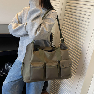 Guomiss Travel Bag Large Capacity Zipper Closure Gym Bag For Men Business Trip Airport Use - Product Image 3
