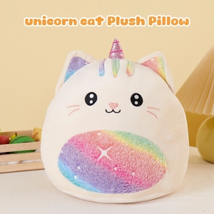 14in đáng yêu Unicorn mèo đồ chơi sang trọng Gối Thú nhồi bông đồ chơi trẻ em trẻ em ngủ gối mềm trong sinh nhật Giáng sinh bán buôn - Product Image 4